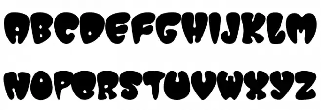 GroovyBalloon Font LOWERCASE