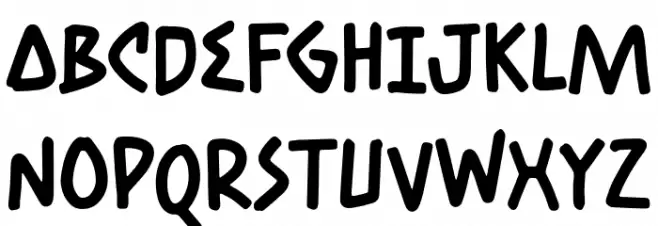 GroovyFriendsDemo フォント 小文字