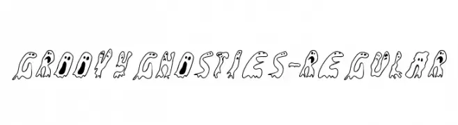 GroovyGhosties-Regular  Frei Schriftart Herunterladen