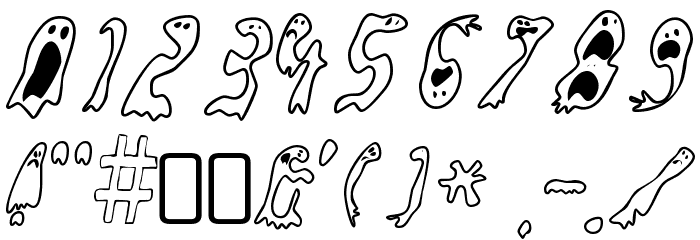GroovyGhosties-Regular Font OTHER CHARS