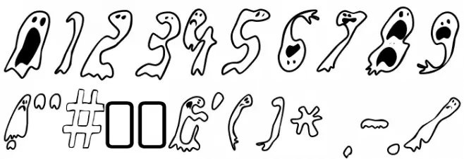 GroovyGhosties-Regular Font OTHER CHARS
