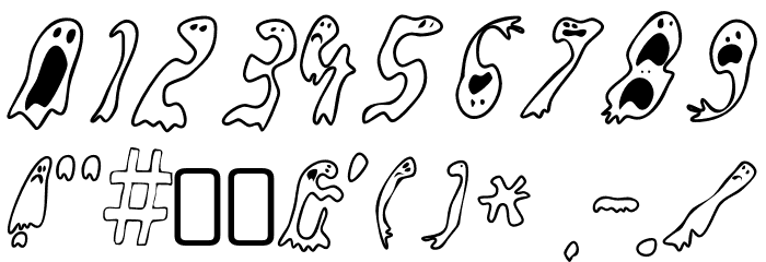 GroovyGhosties-Regular Font OTHER CHARS
