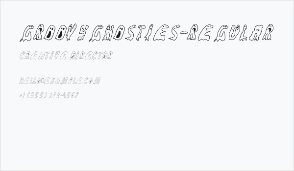 GroovyGhosties-Regular Business Card
