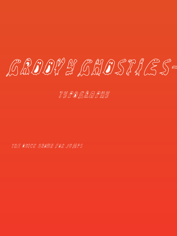 GroovyGhosties-Regular Poster