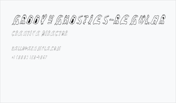 GroovyGhosties-Regular Business Card