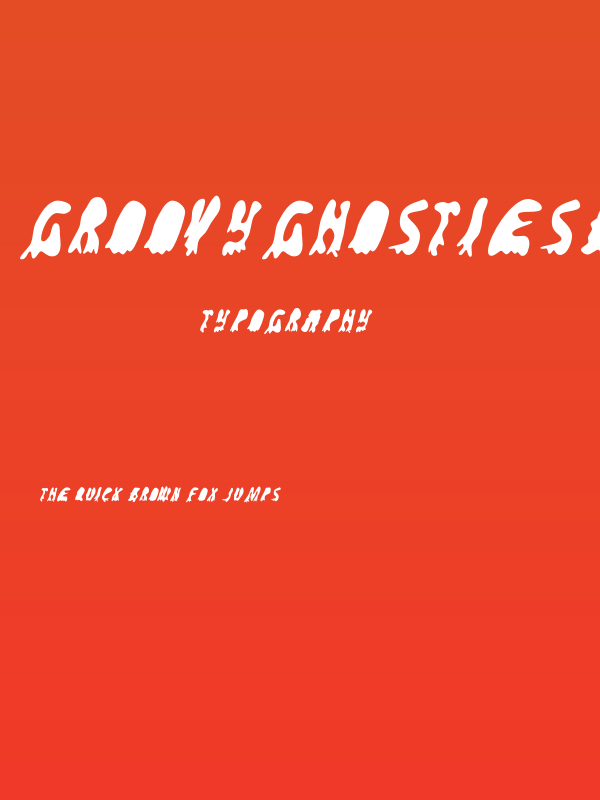 GroovyGhostiesBack-Regular Poster