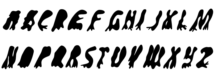 GroovyGhostiesBack-Regular Font LOWERCASE