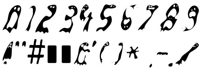 GroovyGhostiesFront-Regular Font OTHER CHARS