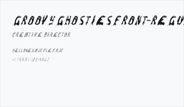 GroovyGhostiesFront-Regular Business Card