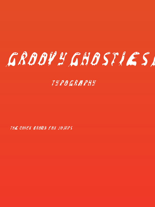 GroovyGhostiesFront-Regular Poster