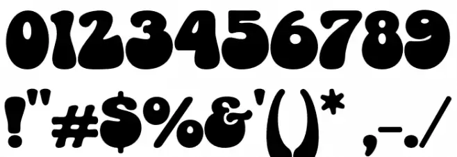 GroovyOrange-Regular Font OTHER CHARS