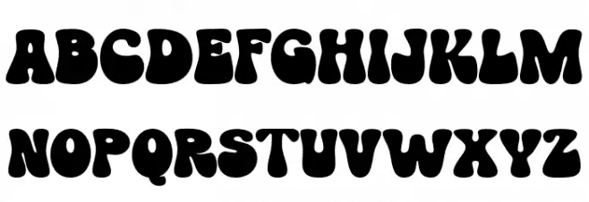 GroovyOrange-Regular Schriftart Groß