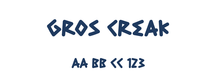 Gros Creak Font Preview