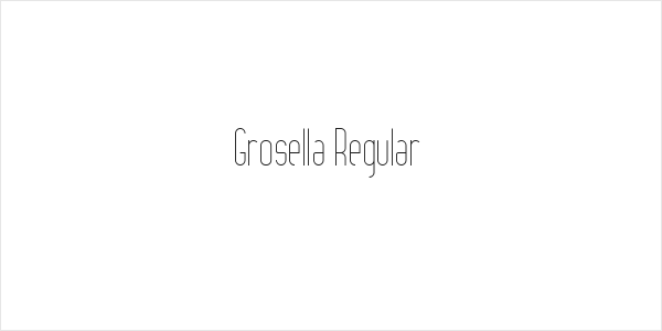 Grosella Regular Logo