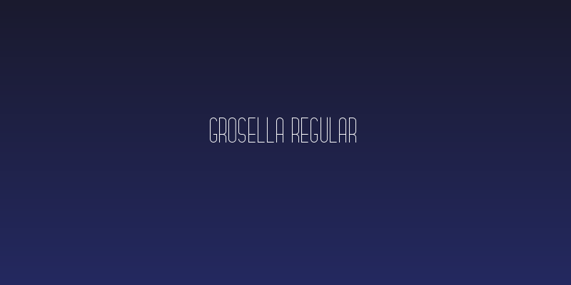 Grosella Regular Social Header