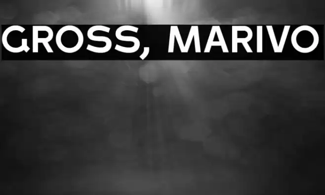 Gross, Marivo Font examples