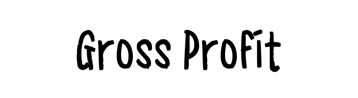 Gross Profit  नि: शुल्क फ़ॉन्ट्स डाउनलोड