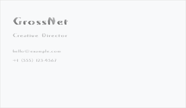 GrossNet Business Card