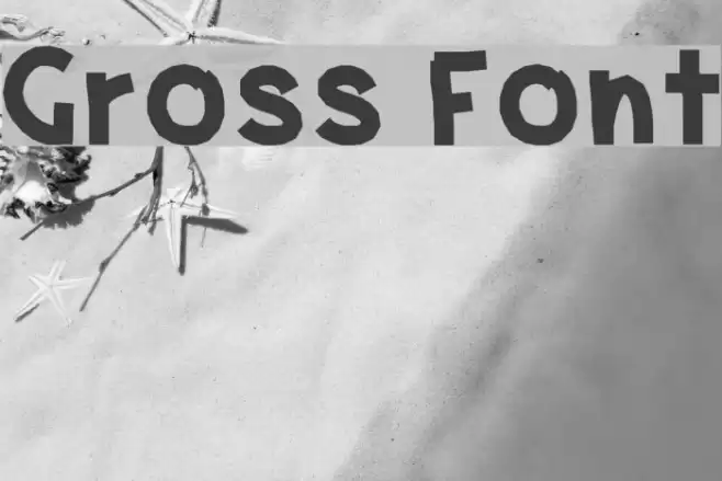 Gross Font examples
