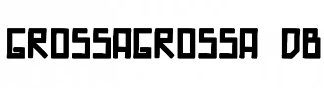 GrossaGrossa DB  Descarca Fonturi Gratis