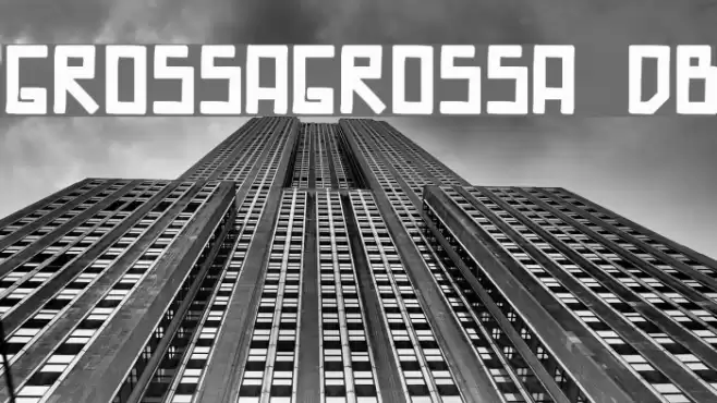 GrossaGrossa DB Font examples