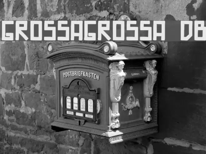 GrossaGrossa DB Font examples
