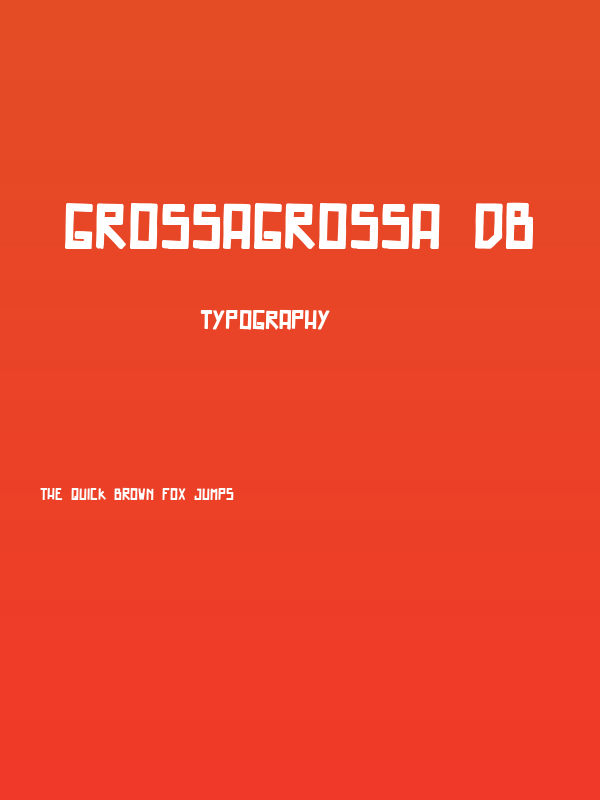 GrossaGrossa DB Poster