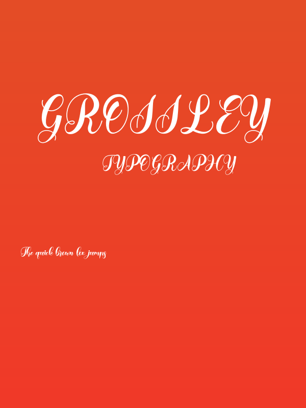 Grossley Poster