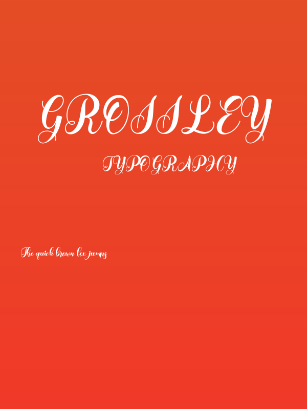 Grossley Poster