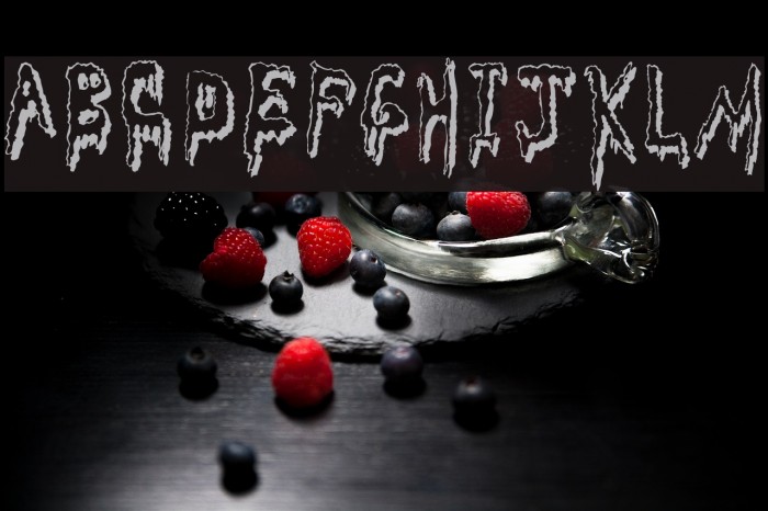Grossout Shadow Font examples