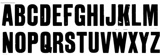 GrotRough Font UPPERCASE