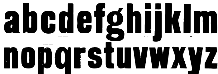 GrotRough Font LOWERCASE