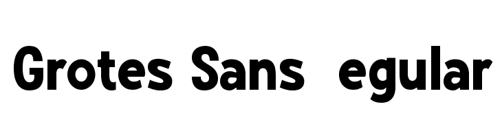 Grotes Sans DEMO Regular Font