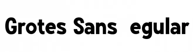Grotes Sans DEMO Regular  Frei Schriftart Herunterladen