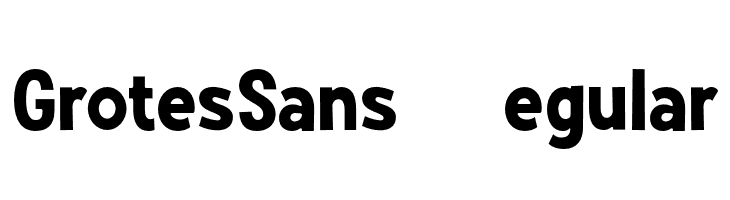 Grotes Sans DEMO Regular  font caratteri gratis