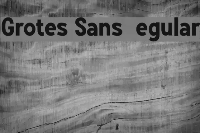 Grotes Sans DEMO Regular Font examples