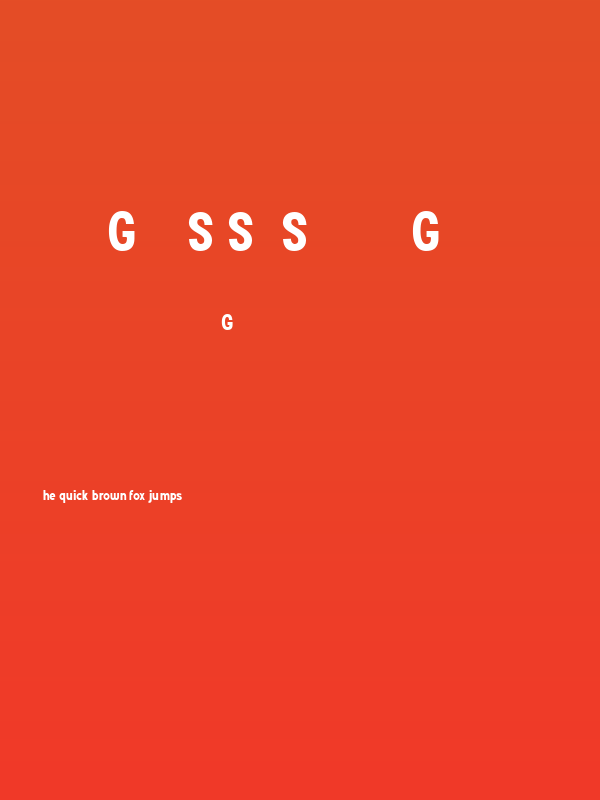 Grotes Sans DEMO Regular Poster