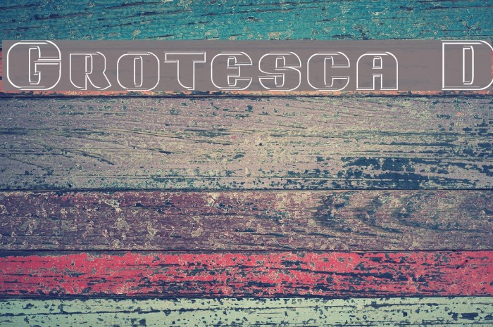 Grotesca 3-D Font examples
