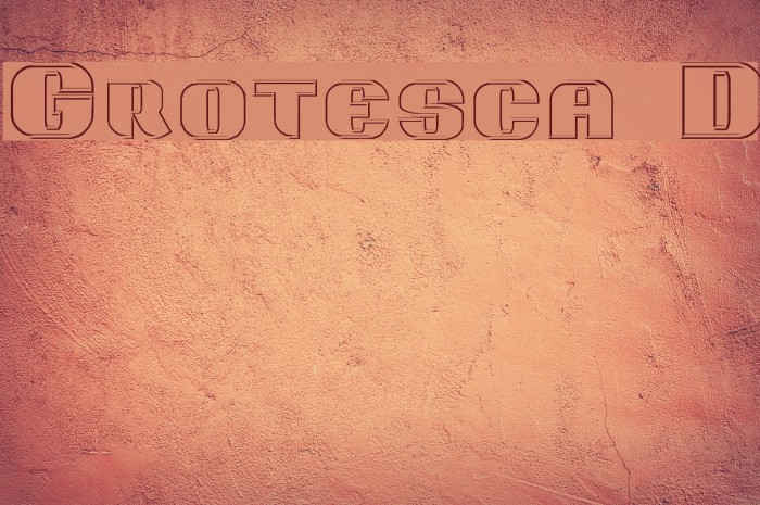 Grotesca 3-D Font examples