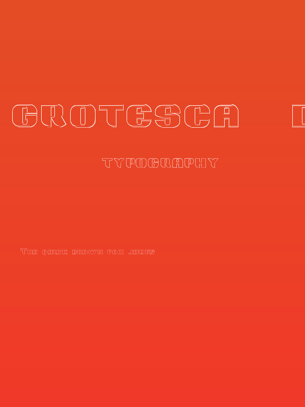 Grotesca 3-D Poster