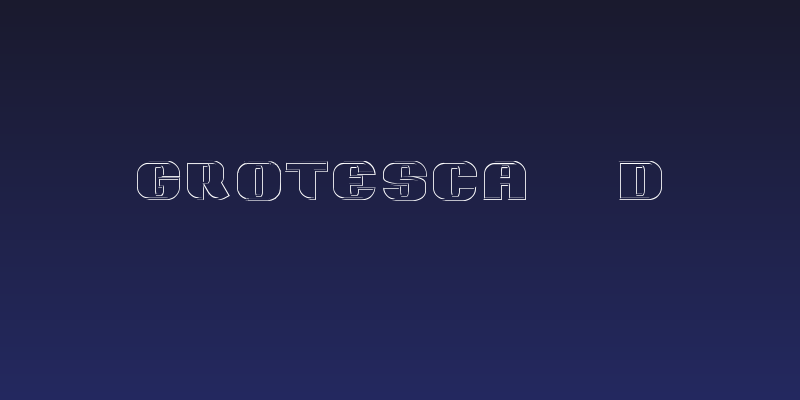 Grotesca 3-D Social Header
