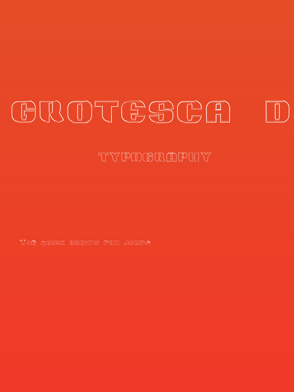 Grotesca3-D Poster