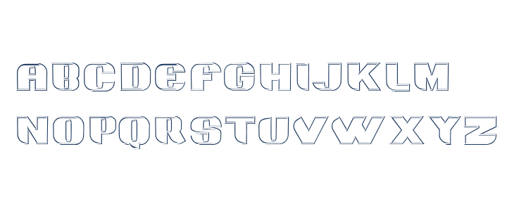 Grotesca3-D Lowercase