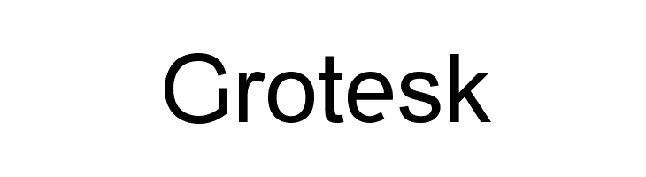 Grotesk Font