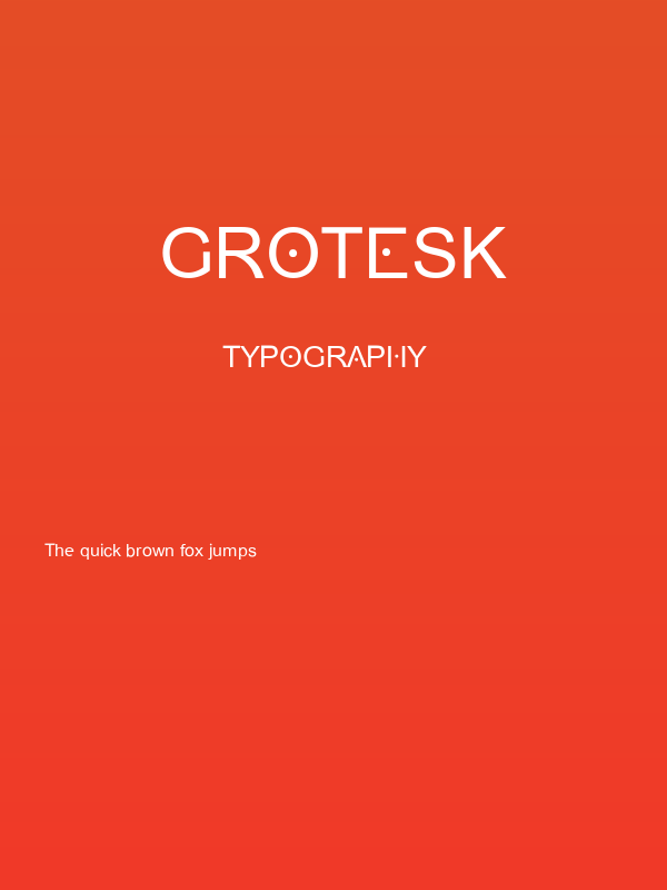 Grotesk Poster