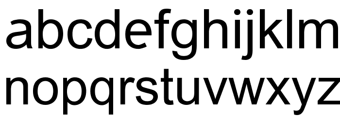 Grotesk Font LOWERCASE