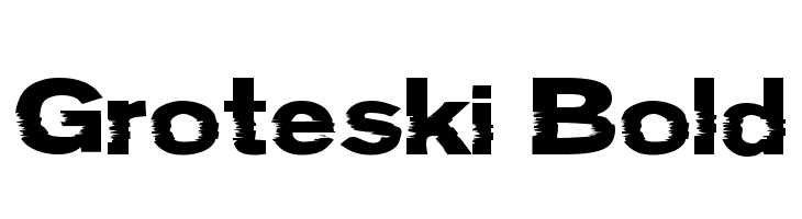Groteski Bold Font