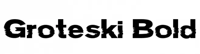 Groteski Bold  baixar fontes gratis