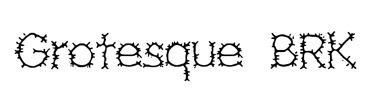 Grotesque BRK  font caratteri gratis