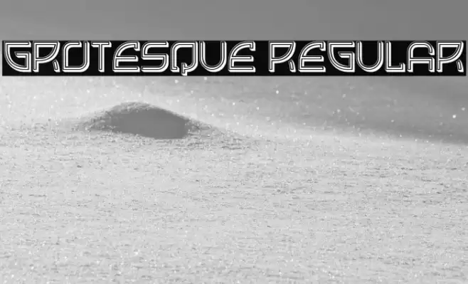 Grotesque Regular Font examples